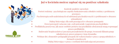 Kwiecień w Fundacji ETOH