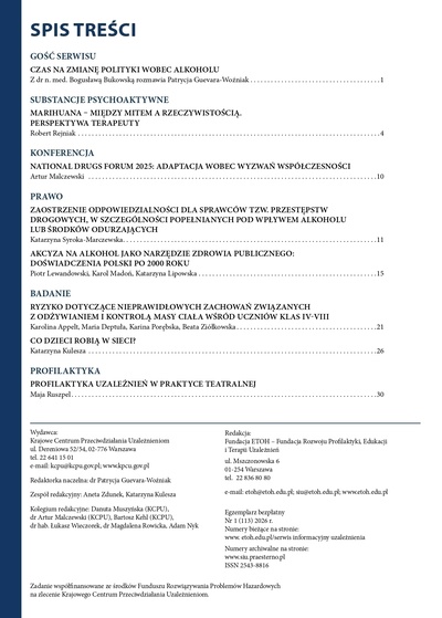 Serwis Informacyjny Uzależnienia - pierwszy numer kwartalnika 